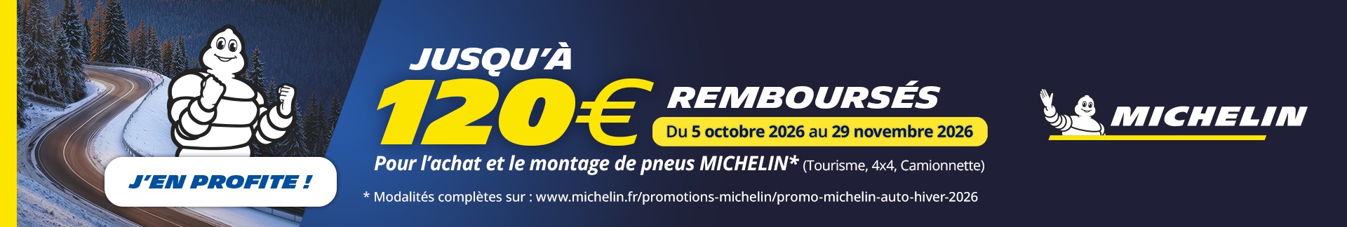 Offre de remboursement MICHELIN